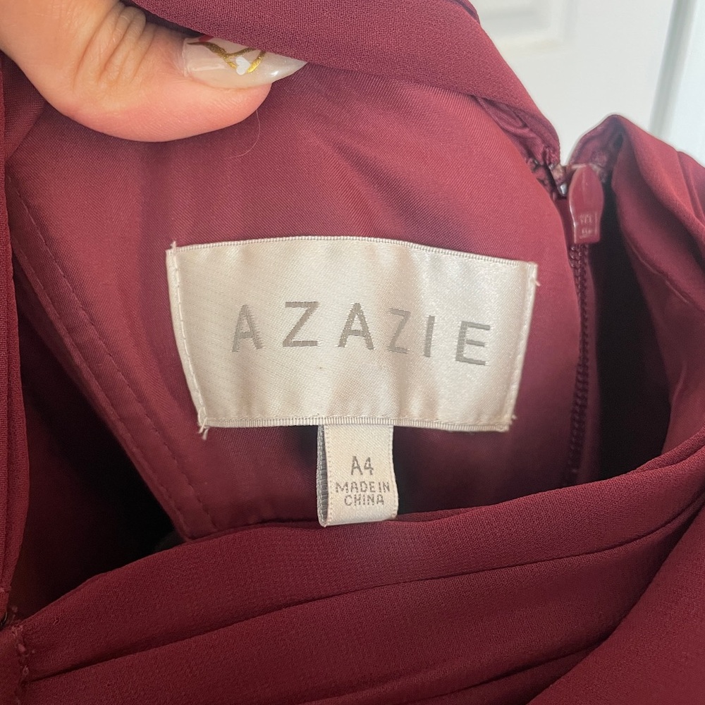 Azazie Bridesmaids Dress in Cabernet Wine Burgundy - Picture 4 of 9
